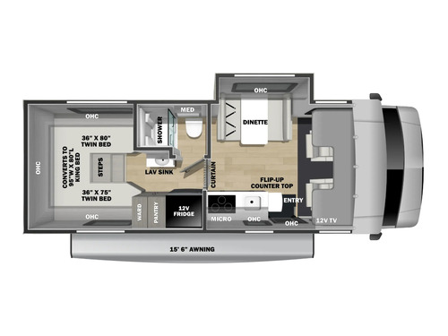 Sunseeker LE 2530SLE floorplan