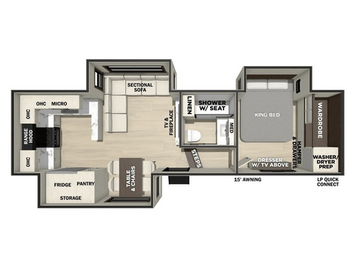 Cedar Creek 312RK floorplan