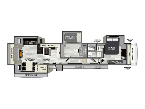 Cardinal 41DUB floorplan