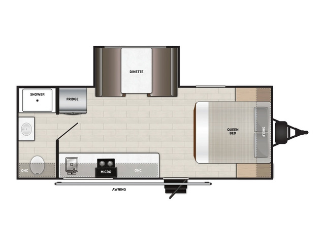 Salem FSX LE Travel Trailer Model 177RB by Forest River Floorplan