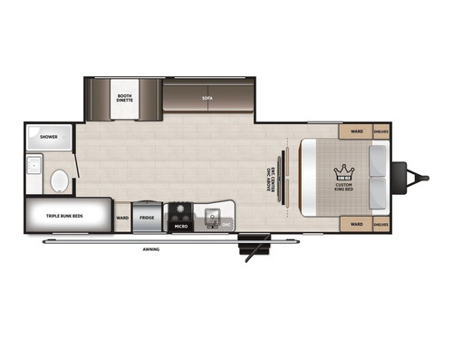 Salem 26TBUD floorplan