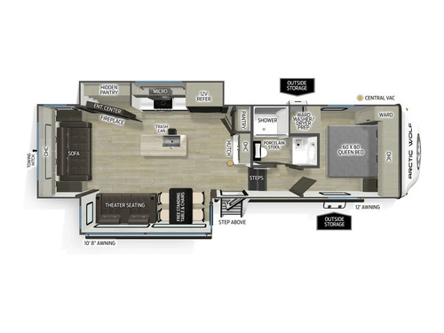 Arctic Wolf 273RL floorplan