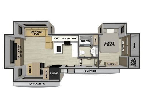 Sierra 3100RD floorplan