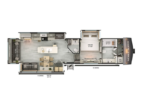 Mobile Suites 40FBRL floorplan